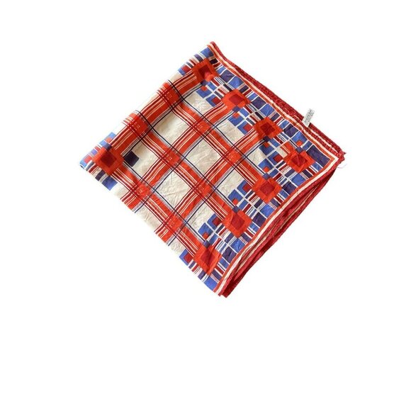 Vintage 1960s Vera Neumann Geometric Handkerchief Scarf - Picture 5 of 5